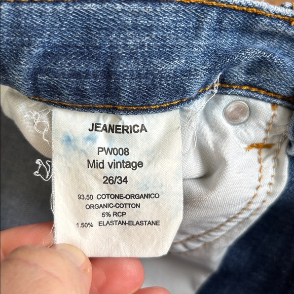 JEANERICA Jeans Mid Vintage 26/34 PW008 - Picture 7 of 8